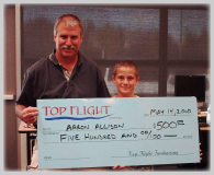 Bob Lowry of Top Flight Fundraising and Aaron Allison of Kendyl Depoali Middle School in Reno, Nevada